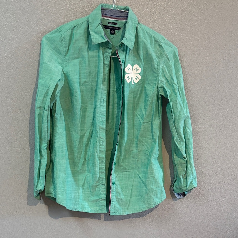 Tommy Hilfiger Mint Green Relaxed Fit Shirt